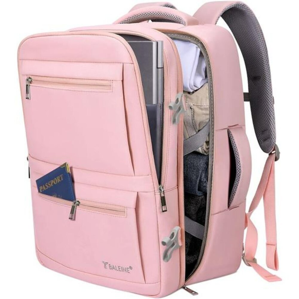 Pink Women's Travel Backpack — Organized Everyday Carry